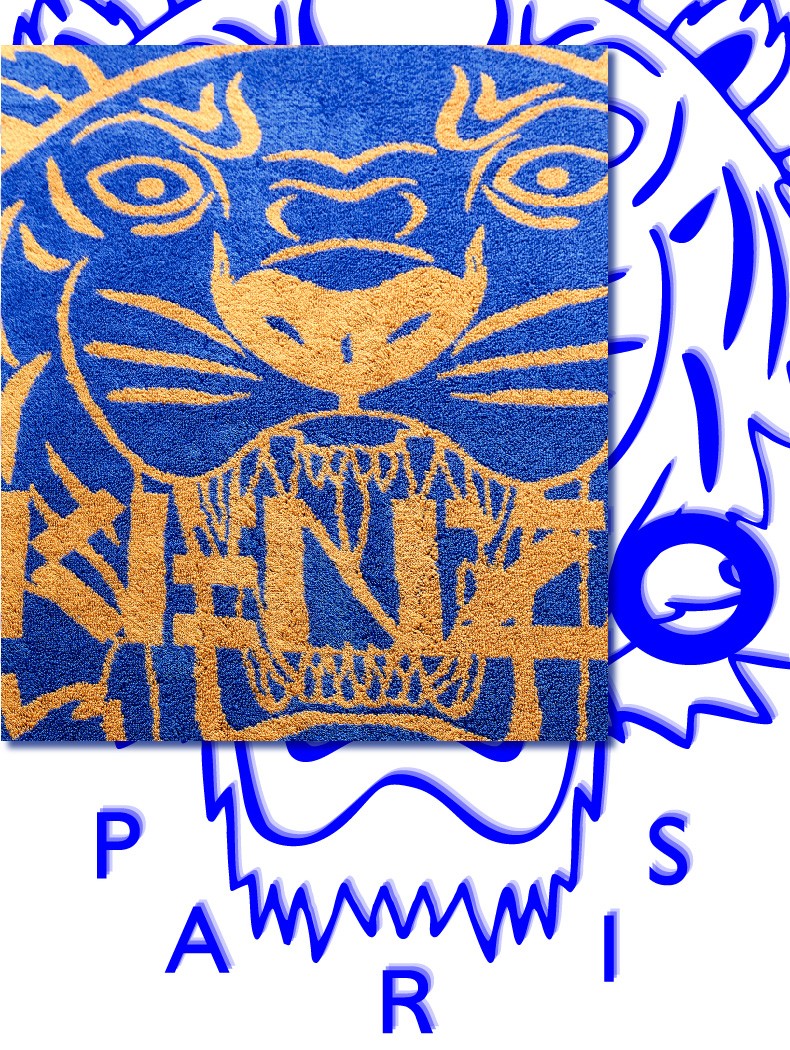 kmj005kenzo虎头提花运动毛巾